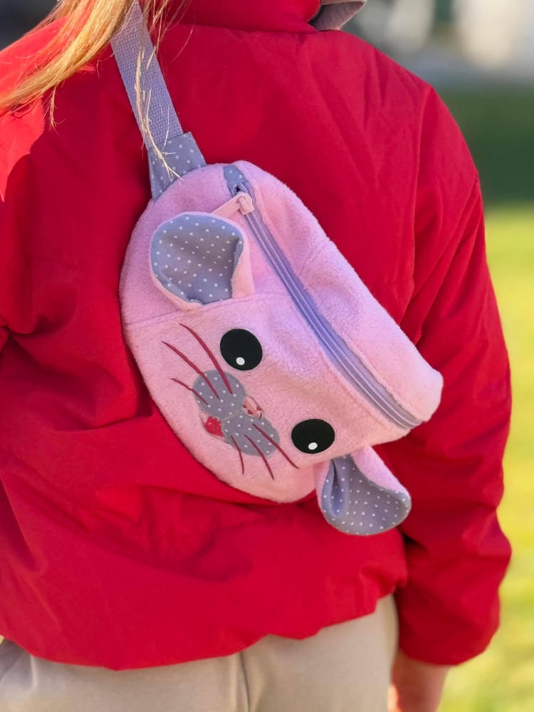 Bild 1 von Klimperklein eBook Tierisches Hipbag Hund Katze Maus Hase Komplettanleitung und Schnittmuster