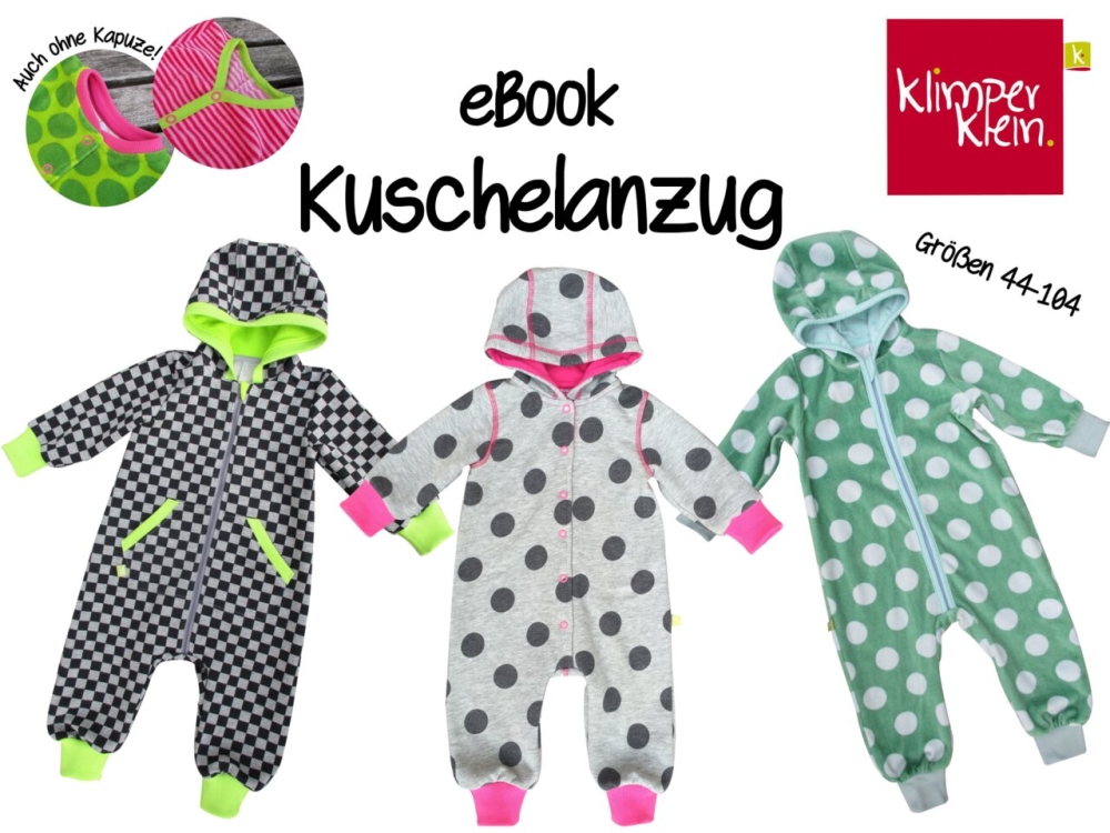 Bild 1 von Klimperklein eBook Kuschelanzug Gr.  44 - 104 mit und ohne Kapuze