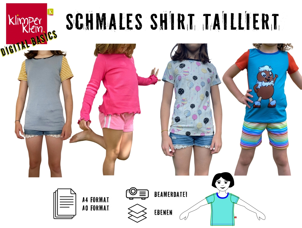 Bild 1 von eBook Schmales Shirt Tailliert - Schmal und tailliert  geschnittenes Shirt Größe 104-170