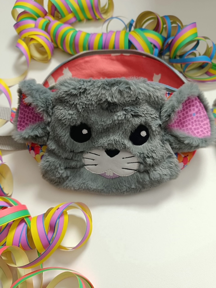 Bild 1 von Klimperklein eBook Tierisches Hipbag Hund Katze Maus Hase Komplettanleitung und Schnittmuster