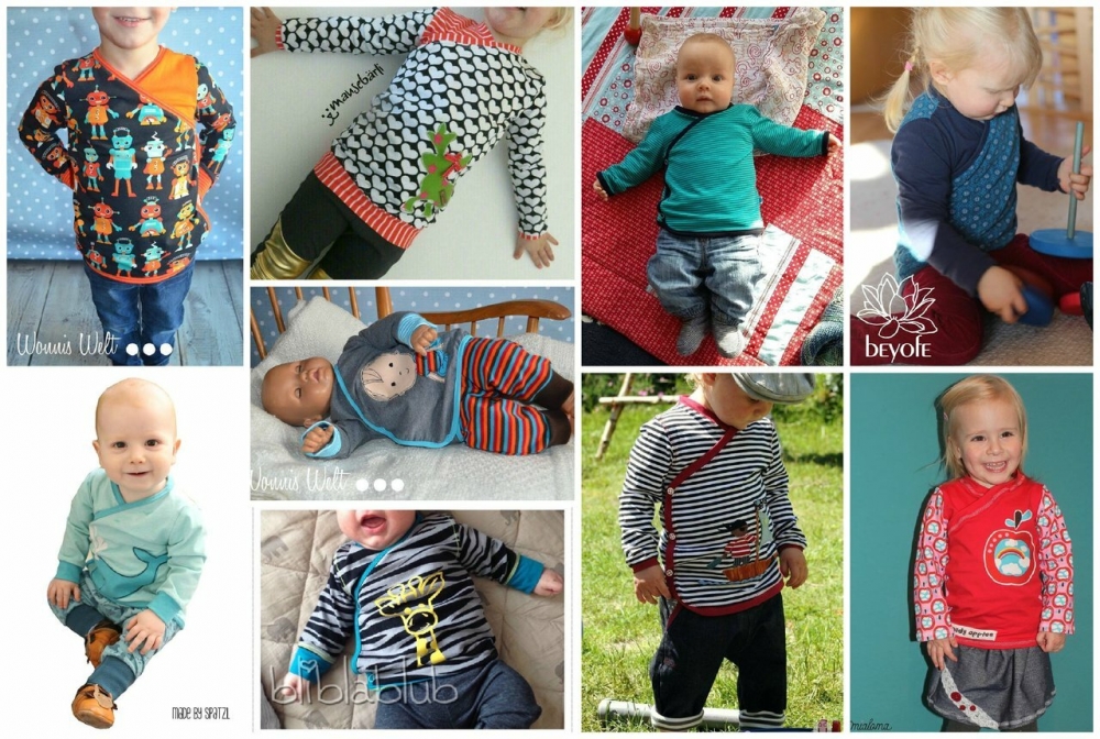 Bild 1 von Klimperklein ebook Wickelshirt Gr. 44 - 104 Wickeloptik, Wickeljacke, auch zum Wenden