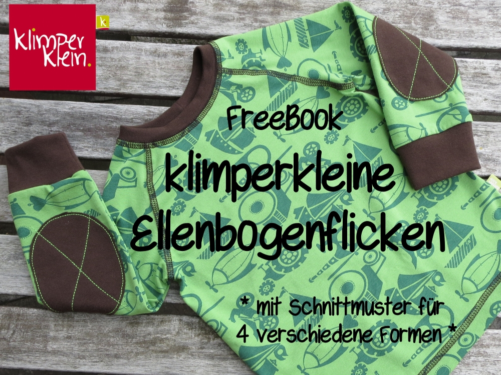 Bild 1 von Freebook Ellenbogenflicken Anleitung Vorlage zum Platzieren und Annähen von Ellenbogenflicken