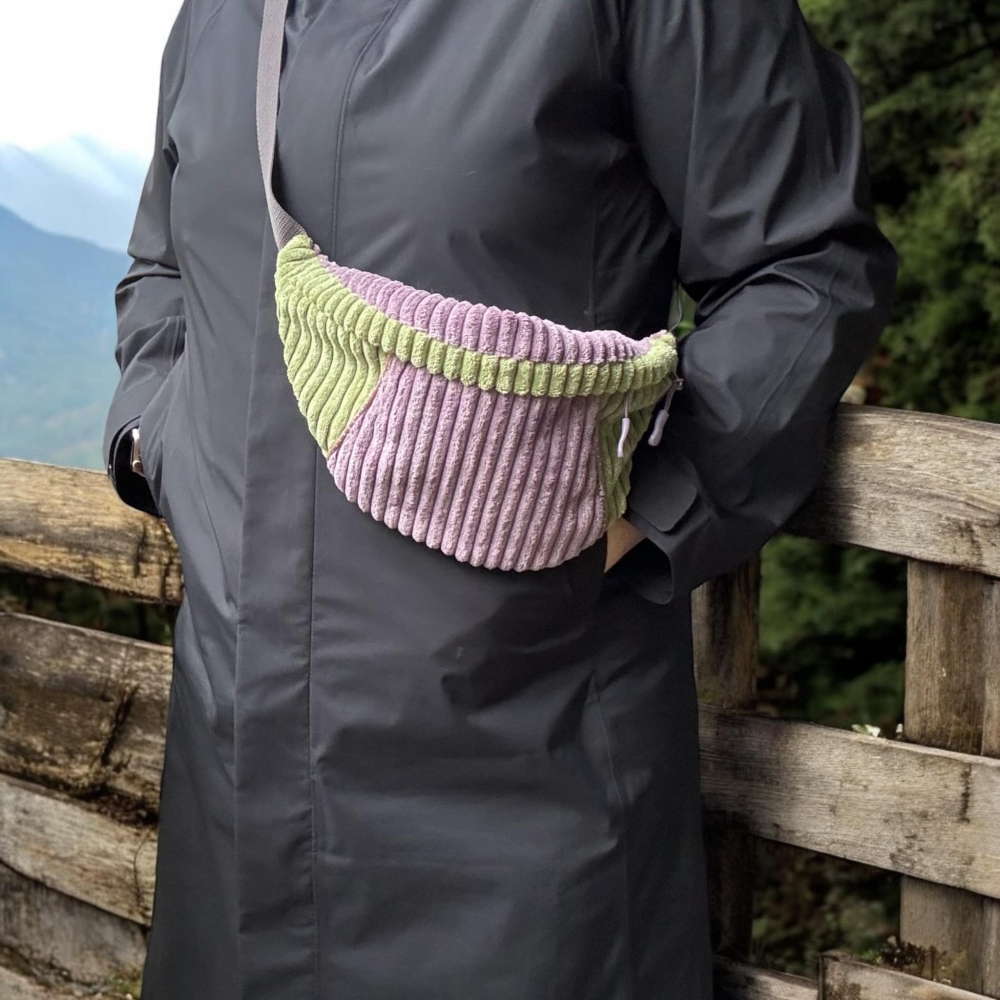 Bild 1 von Fancy Hipbag - geräumige Colorblock-Bauchtasche mit raffiniertem Innenleben