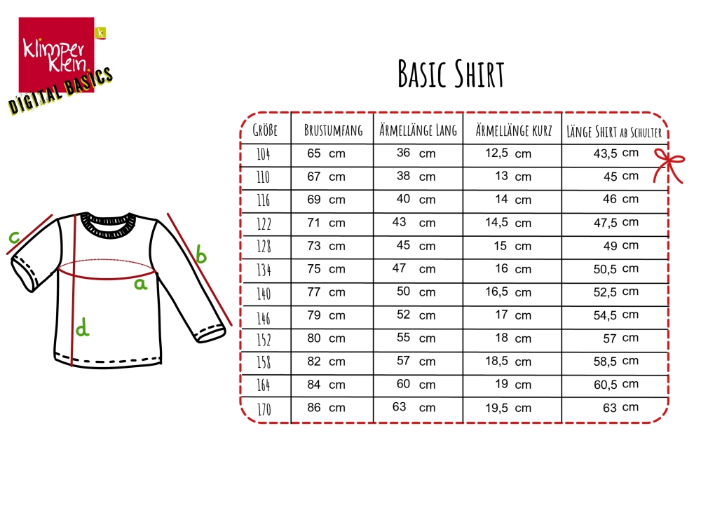 Bild 1 von Shirt MEGAPACK - Alle 5 Shirtschnitte im Kombiangebot Klimperklein eBook mit Beamerdatei