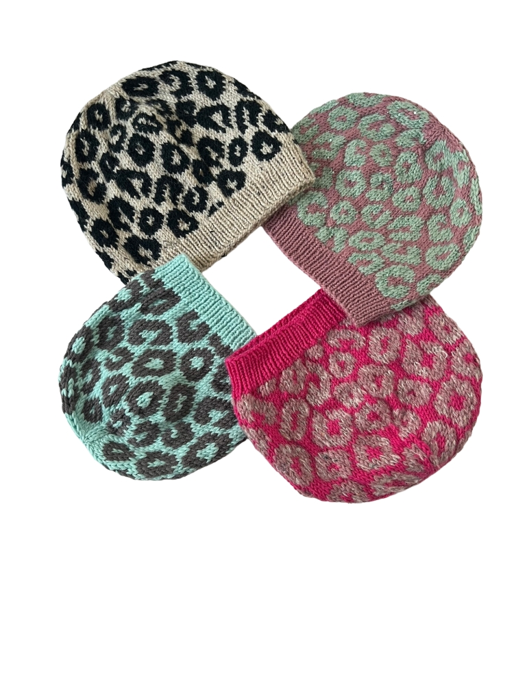 Bild 1 von Leopardenmütze CHUNKY Strickanleitung in 4 Größen Strickmuster Leomütze 48 bis 60 cm Kopfumfang