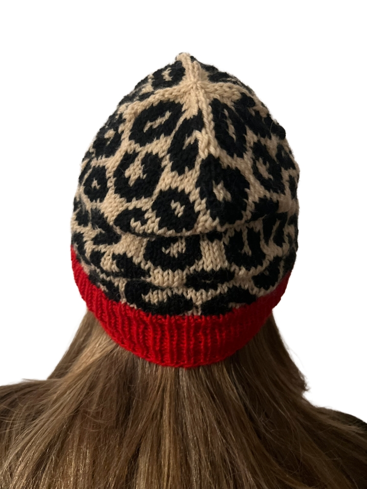 Bild 1 von Leopardenmütze CHUNKY Strickanleitung in 4 Größen Strickmuster Leomütze 48 bis 60 cm Kopfumfang