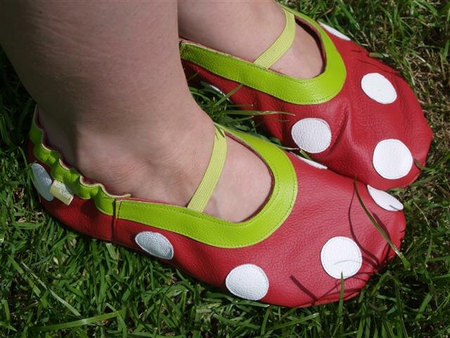 Bild 1 von Klimperklein Große Ballerinapuschen Gr. 26/27 - 42/43 Lederpuschen Krabbelschuhe