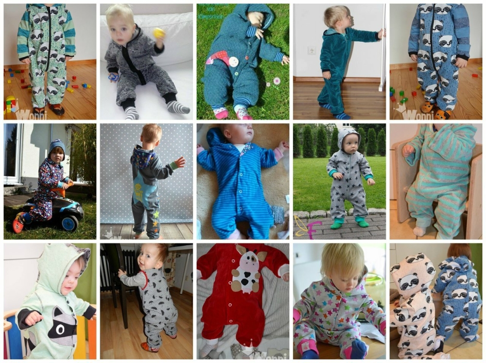 Bild 1 von Klimperklein eBook Kuschelanzug Gr.  44 - 104 mit und ohne Kapuze