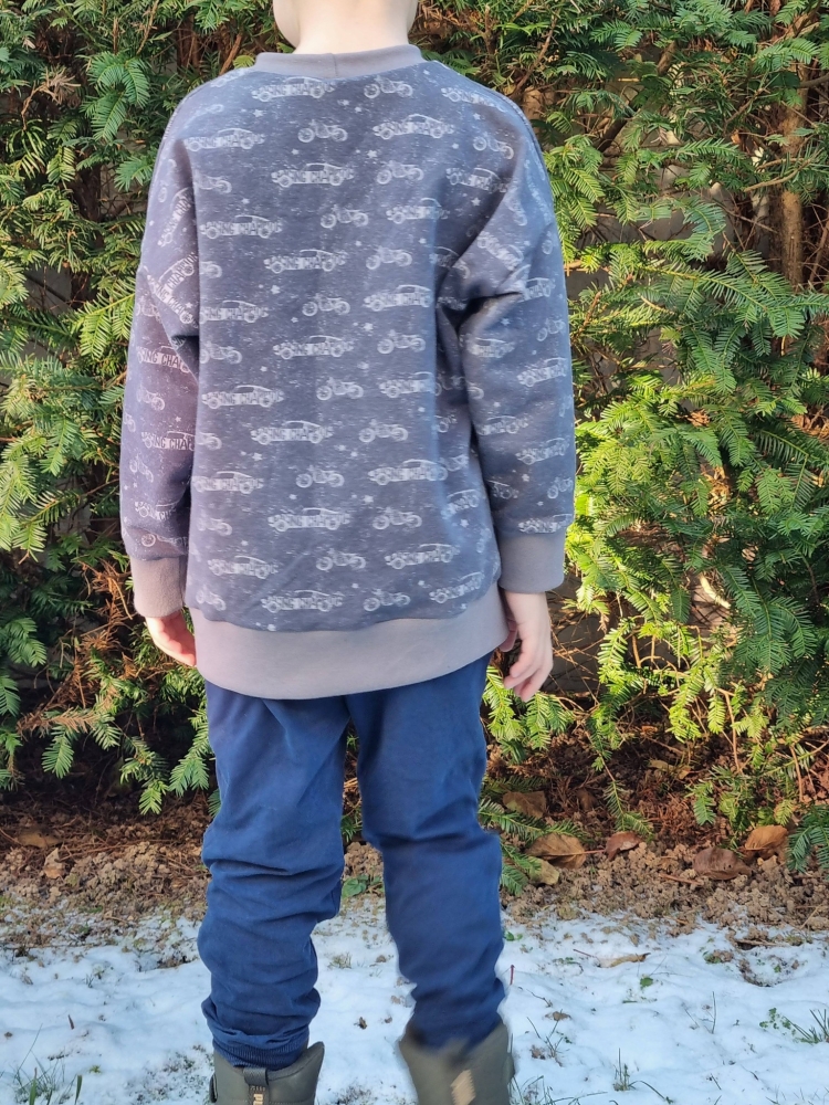 Bild 1 von Klimperklein eBook Sportlicher Sweater 104 bis 170 Schnittmuster mit 3 Teilungen Beamerdatei Ebenen