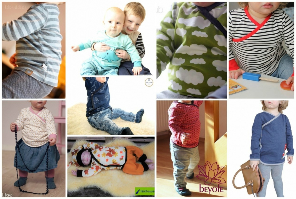 Bild 1 von Klimperklein ebook Wickelshirt Gr. 44 - 104 Wickeloptik, Wickeljacke, auch zum Wenden