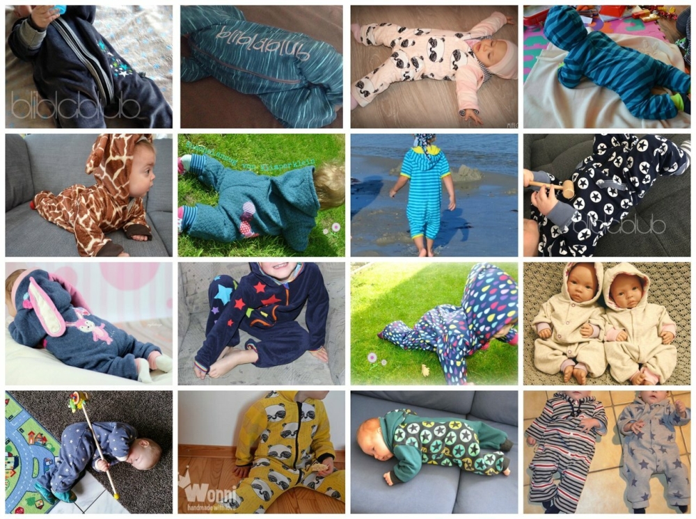 Bild 1 von Klimperklein eBook Kuschelanzug Gr.  44 - 104 mit und ohne Kapuze