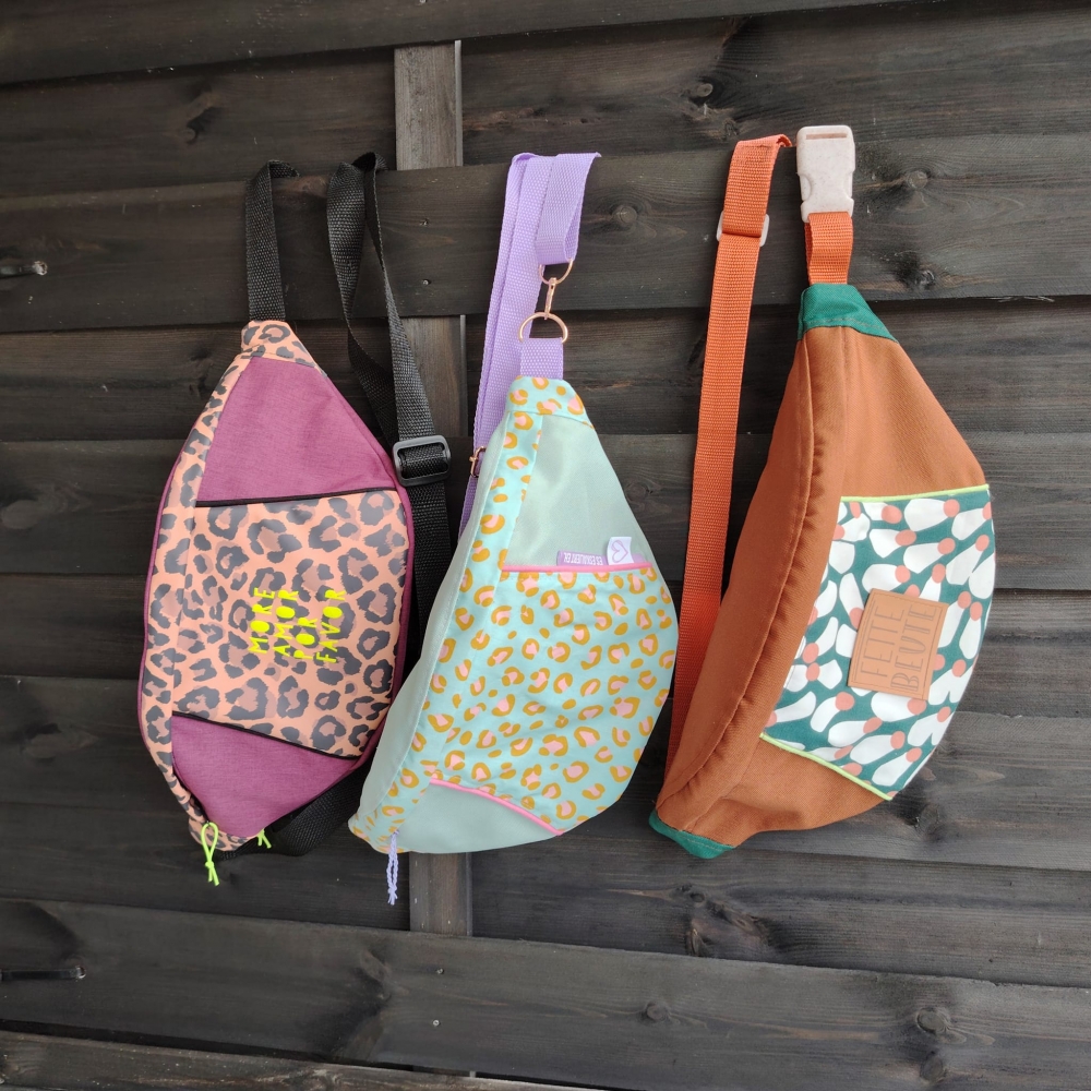 Bild 1 von Fancy Hipbag - geräumige Colorblock-Bauchtasche mit raffiniertem Innenleben