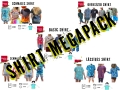 Shirt MEGAPACK - Alle 5 Shirtschnitte im Kombiangebot Klimperklein eBook mit Beamerdatei