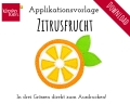 Bild 1 von Applikationsvorlage Zitrusfrucht Download MIT ausführlicher Grundanleitung Applizieren