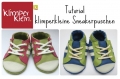 Anleitung Sneakerpuschen basteln (aus dem Puschenschnitt aus dem Klimperklein eBook Puschen)