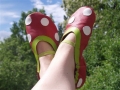 Bild 7 von Große Ballerinapuschen Gr. 26/27 - 42/43 Lederpuschen Krabbelschuhe