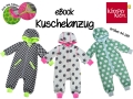 Klimperklein eBook Kuschelanzug Gr.  44 - 104 mit und ohne Kapuze