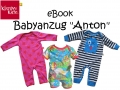 Klimperklerklein eBook Babyanzug Anton, Einteiler mit amerikanischem Ausschnitt 56-92