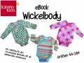 Klimperklein ebook Wickelbody Gr. 44 - 104 Babybody mit Knopfleiste