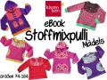Stoffmixpulli Mädchen Größe 74 - 164 tailliert