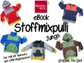 Stoffmixpulli Jungs mit Webware 74-164 mit Kragenoption